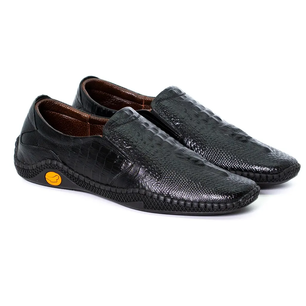 Ảnh Giày mọi da bò dập đầu cá sấu 3D sang trọng VOShoes _VO4097 2