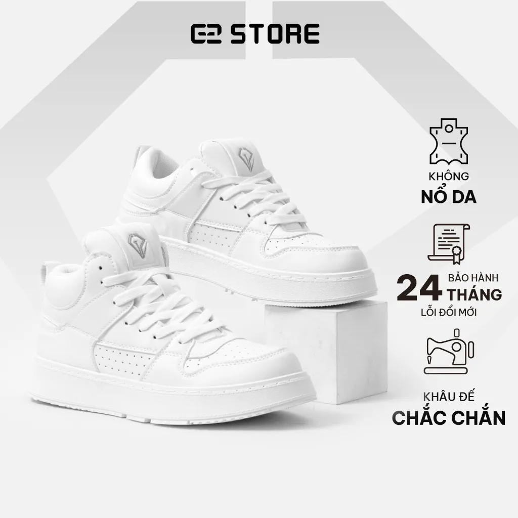 Ảnh Giày nam sneaker G2 STORE Athena dáng thao kiểu giày trắng đế cao giúp tăng chiều cao chính hãng 1