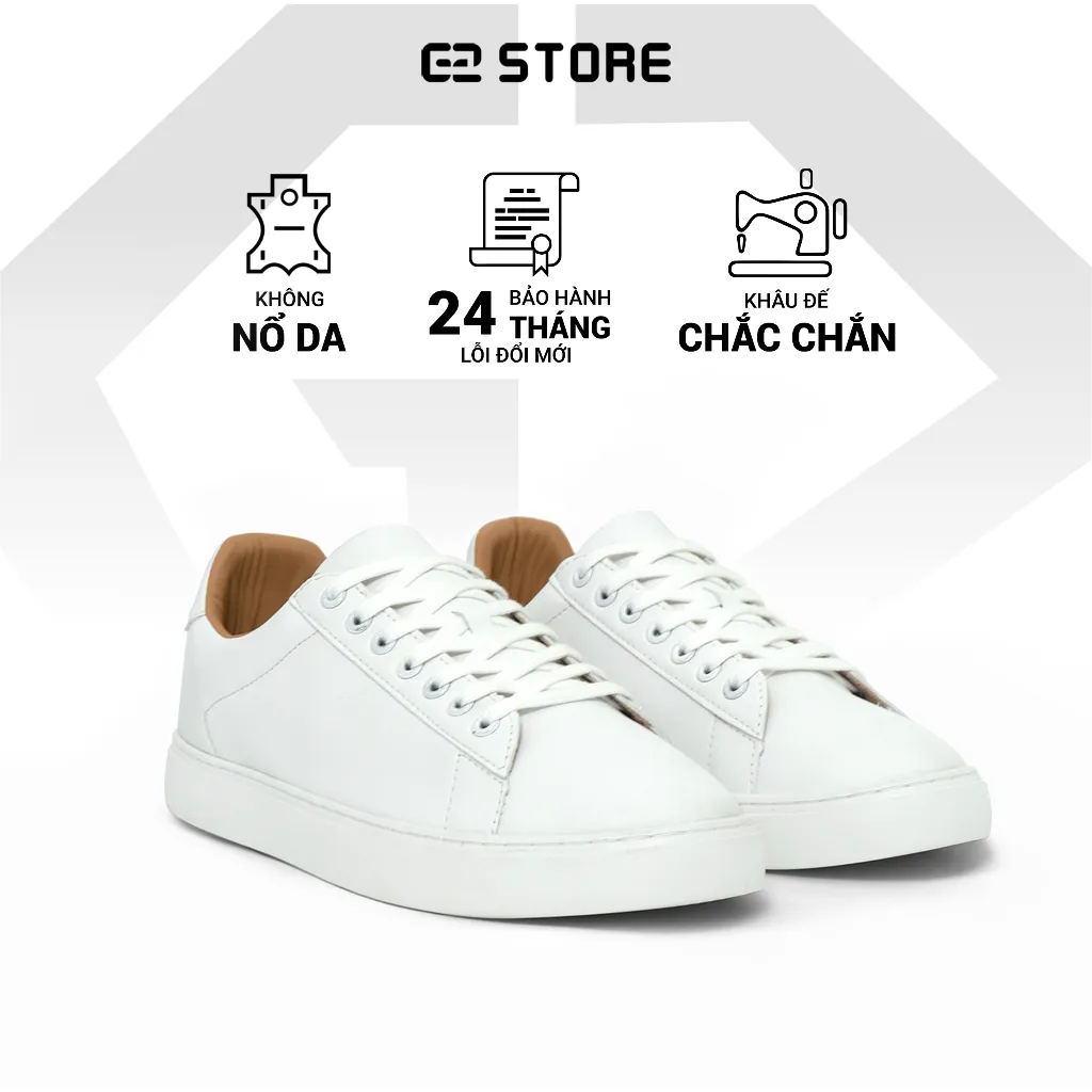Ảnh Giày nam trắng G2 Hera giày sneaker giày thể thao thời trang cao cấp dùng làm tập gym chính hãng 1
