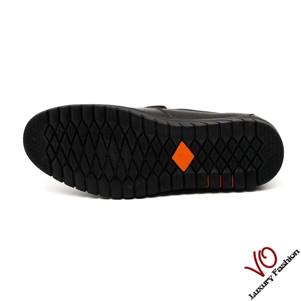 Ảnh Giày ông già da bò thật màu đen và nâu VO LUXURY FASHION KK 445 4