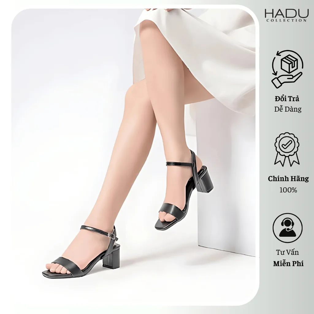Ảnh - Giày Sandal Cao Gót 5P HS502 Tặng Dép Bệt Nữ K115D Hàng Cao Cấp Bảo Hành 12T 4