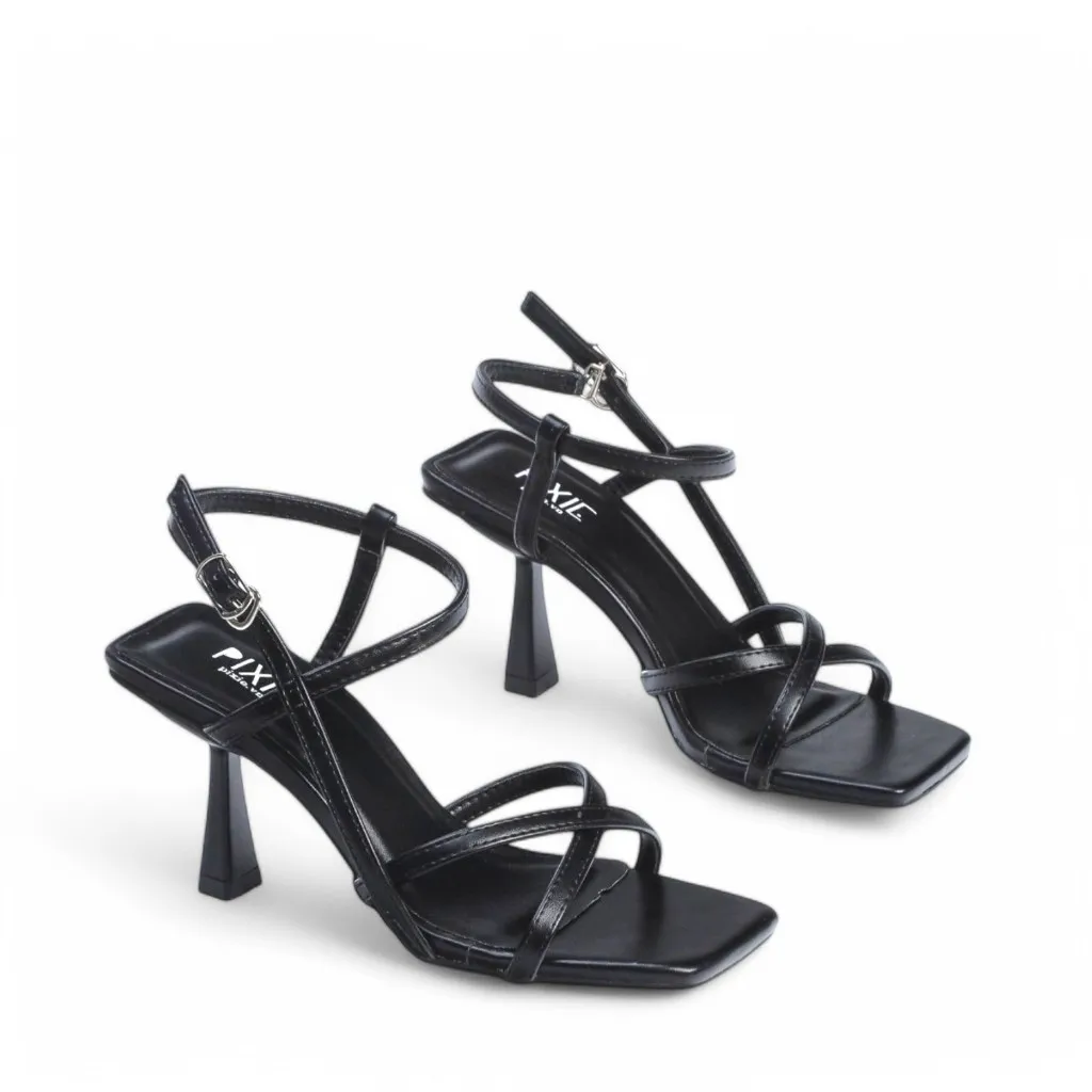 Ảnh Giày Sandal Cao Gót Nữ 7cm Quai Chéo Pixie H088 2