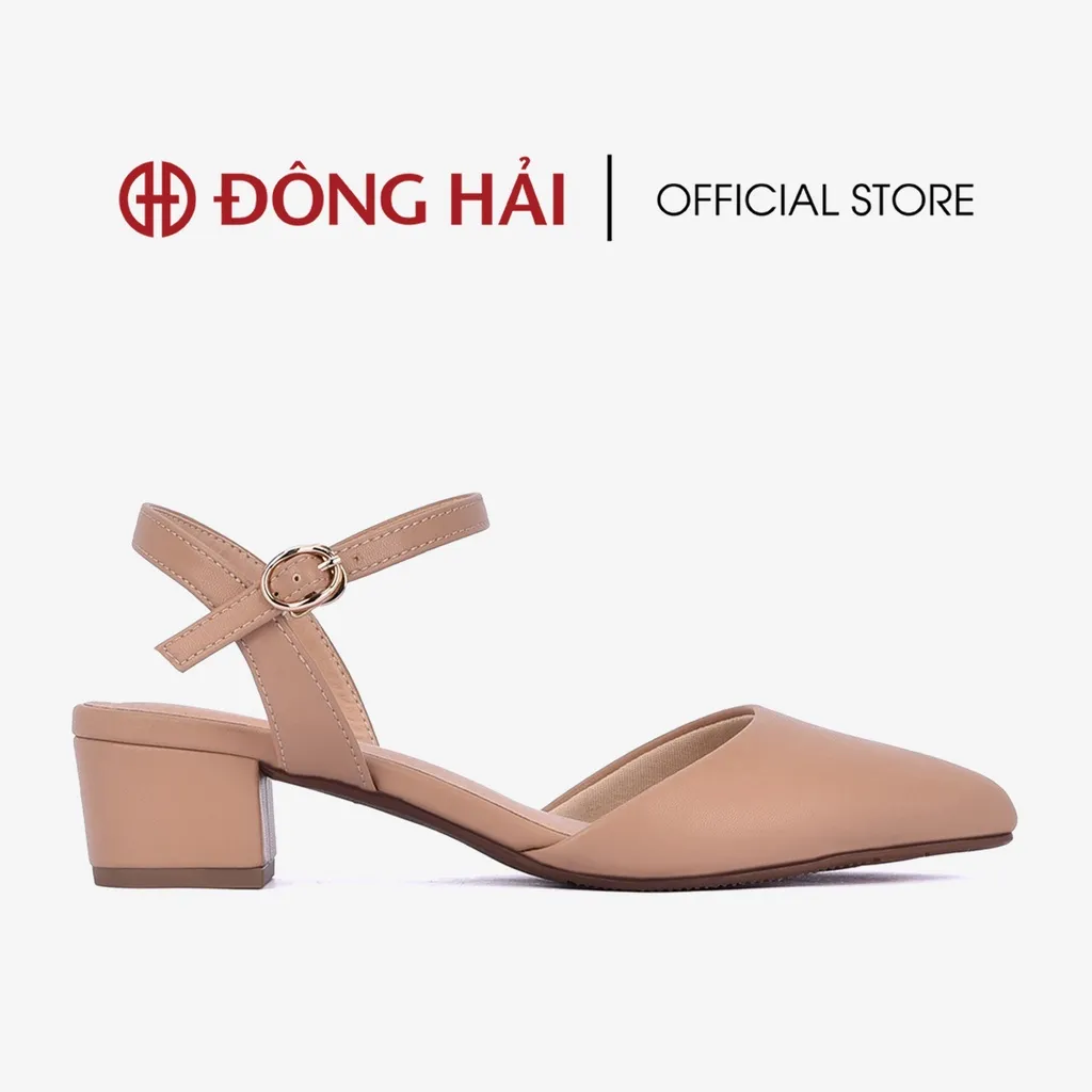 Ảnh Giày Sandal cao gót Nữ Đông Hải gót vuông 4cm mũi nhọn thanh lịch - S81D4 2
