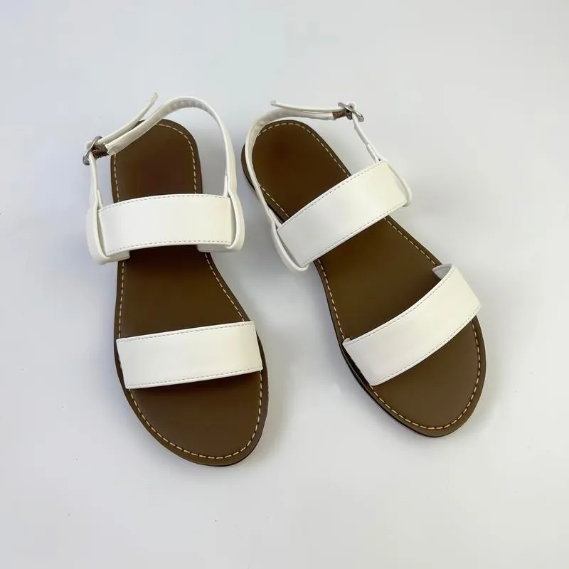 Ảnh Giày Sandal đi học Thời Trang biển Hishoo Quai hậu Ngang Da Mềm Cao Cấp Có Bigsize VNXK Ulzzang Quai Mảnh Nam Nữ S050 1