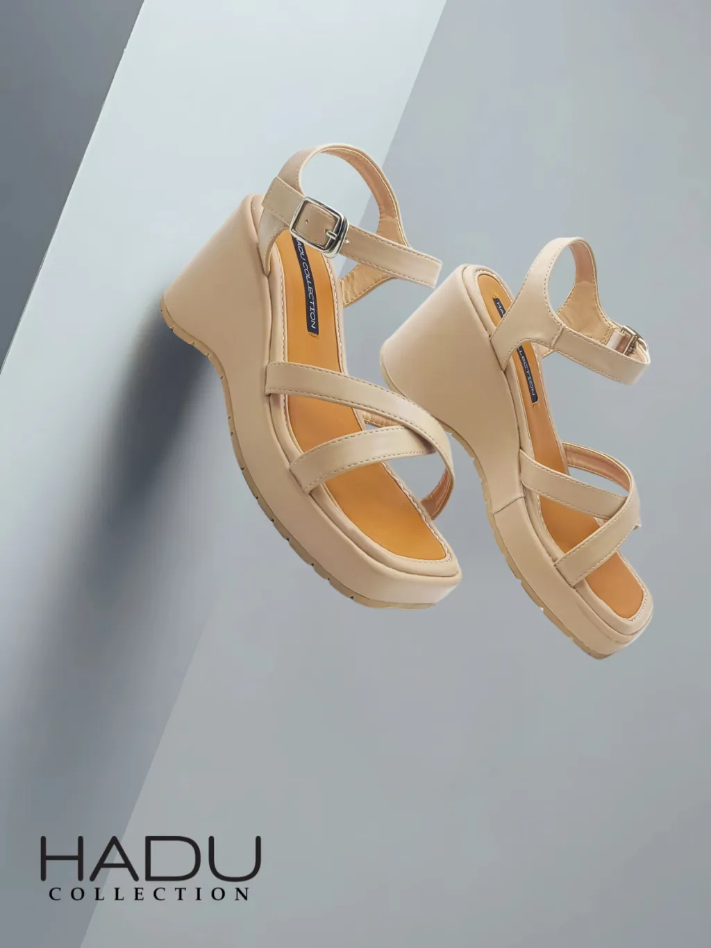 Ảnh Giày Sandal Đế Xuồng 7P Quai Chéo XIARA HADU MX14 Da PU Cao Cấp Đế Cao Su Chống Trơn BH 12 Tháng 2
