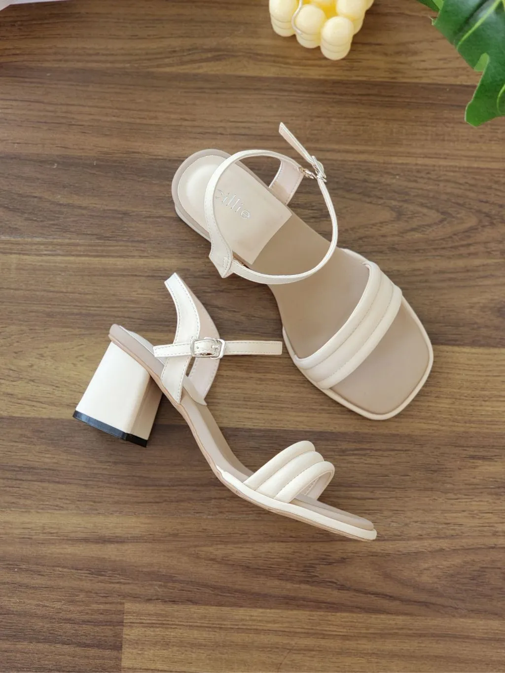 Ảnh Giày Sandal Gót Vuông Cao Gót Nữ Cillie Quai Phồng Đế Vuông 7cm Chống Trơn SD28 3