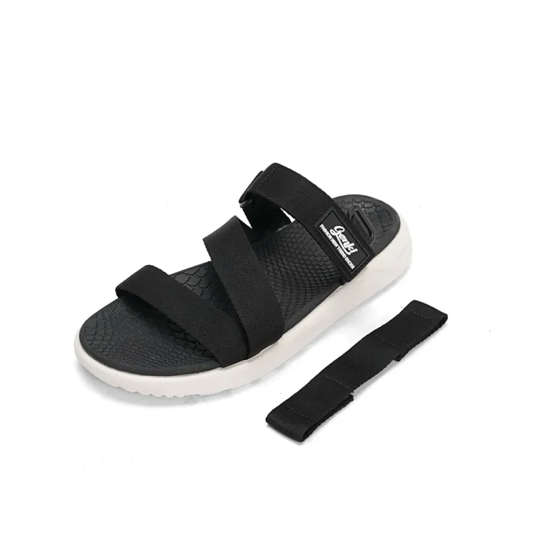 Ảnh Giày Sandal Nam Genki Màu Đen Quai Chéo Thời Trang Cao Cấp Chính Hãng YK69 1