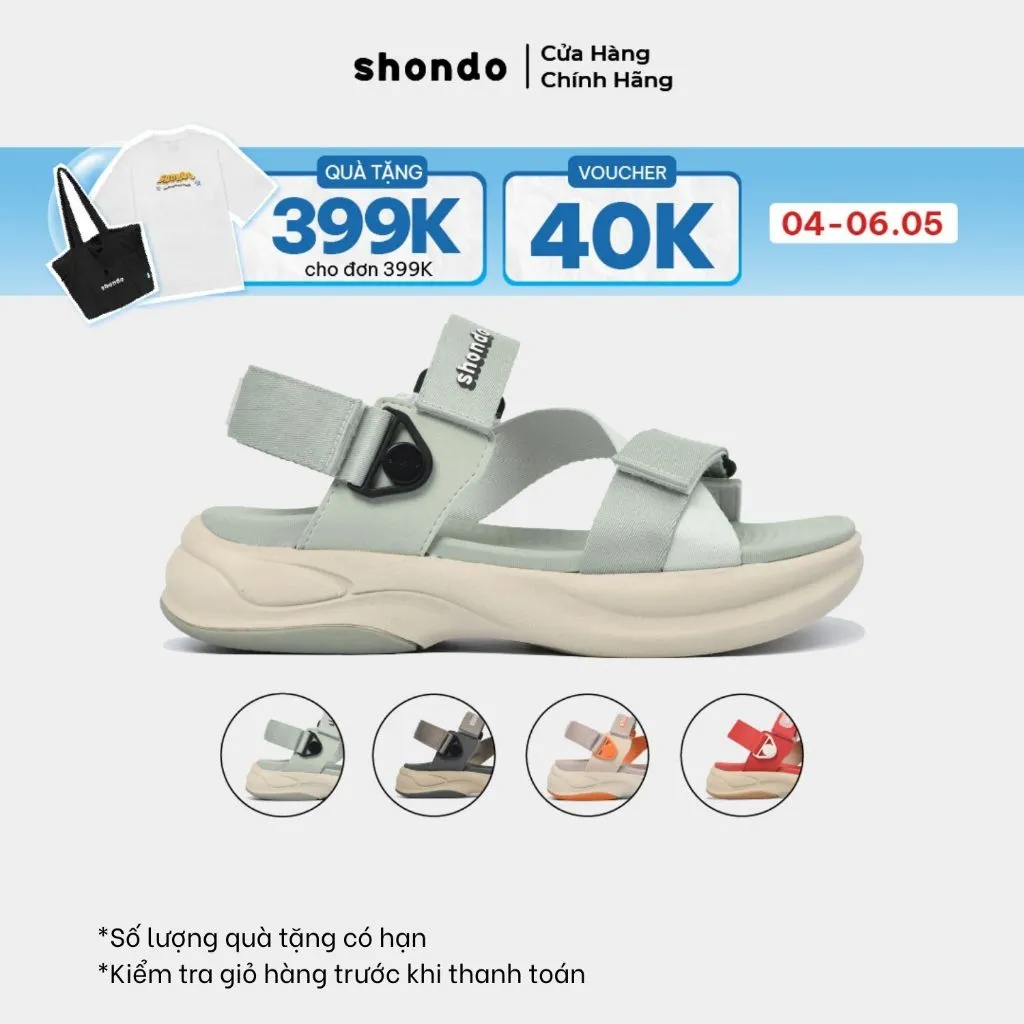 Ảnh Giày Sandal Nam Nữ F8B Xoay Quai Ver 2 Shondo Nhiều Màu 1