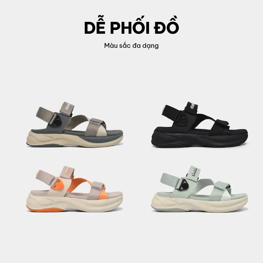 Ảnh Giày Sandal Nam Nữ F8B Xoay Quai Ver 2 Shondo Nhiều Màu 4