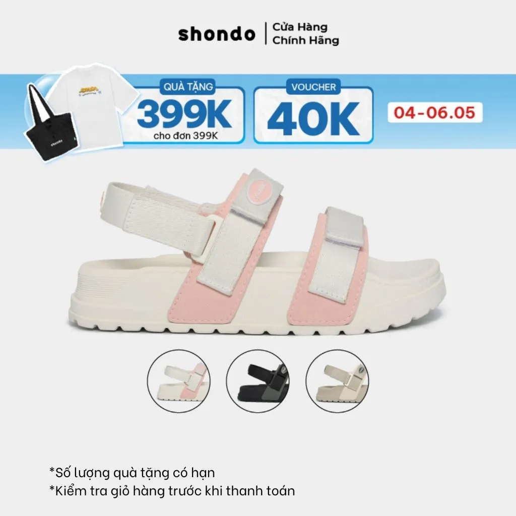 Ảnh Giày Sandal Nam Nữ Platy 4 Bánh Mì, Siêu Nhẹ Shondo Nhiều Màu 1