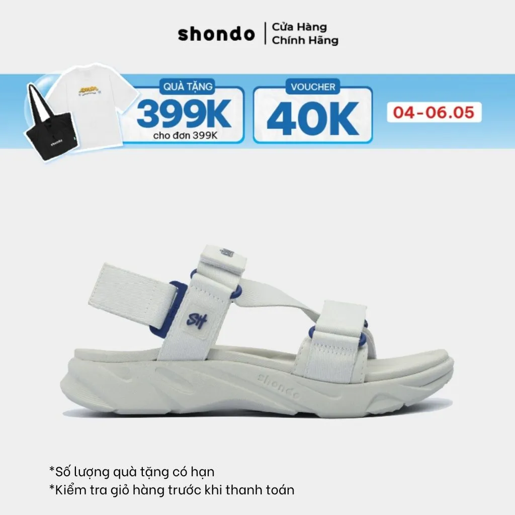 Ảnh Giày Sandal Nam Nữ Shondo F8 Ver.2 Thời Trang Êm Ái Màu Xám Rêu F8M2323 1