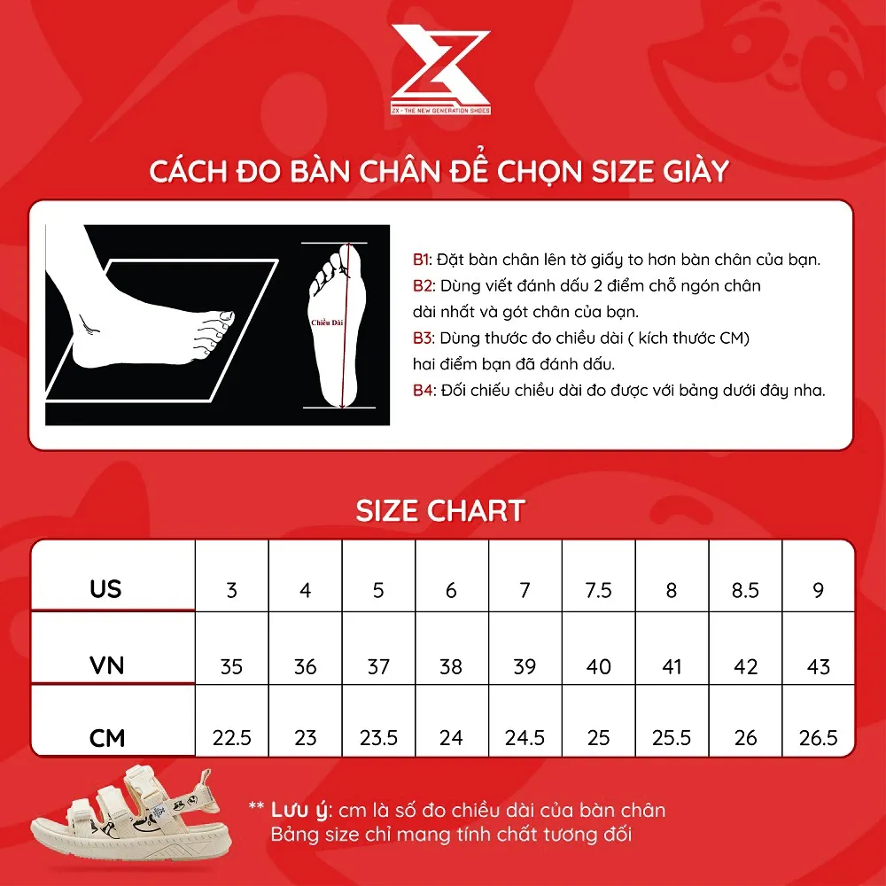 Ảnh Giày Sandal Nam Nữ thương hiệu ZX Meta 3121 3 quai - Black Grey 4