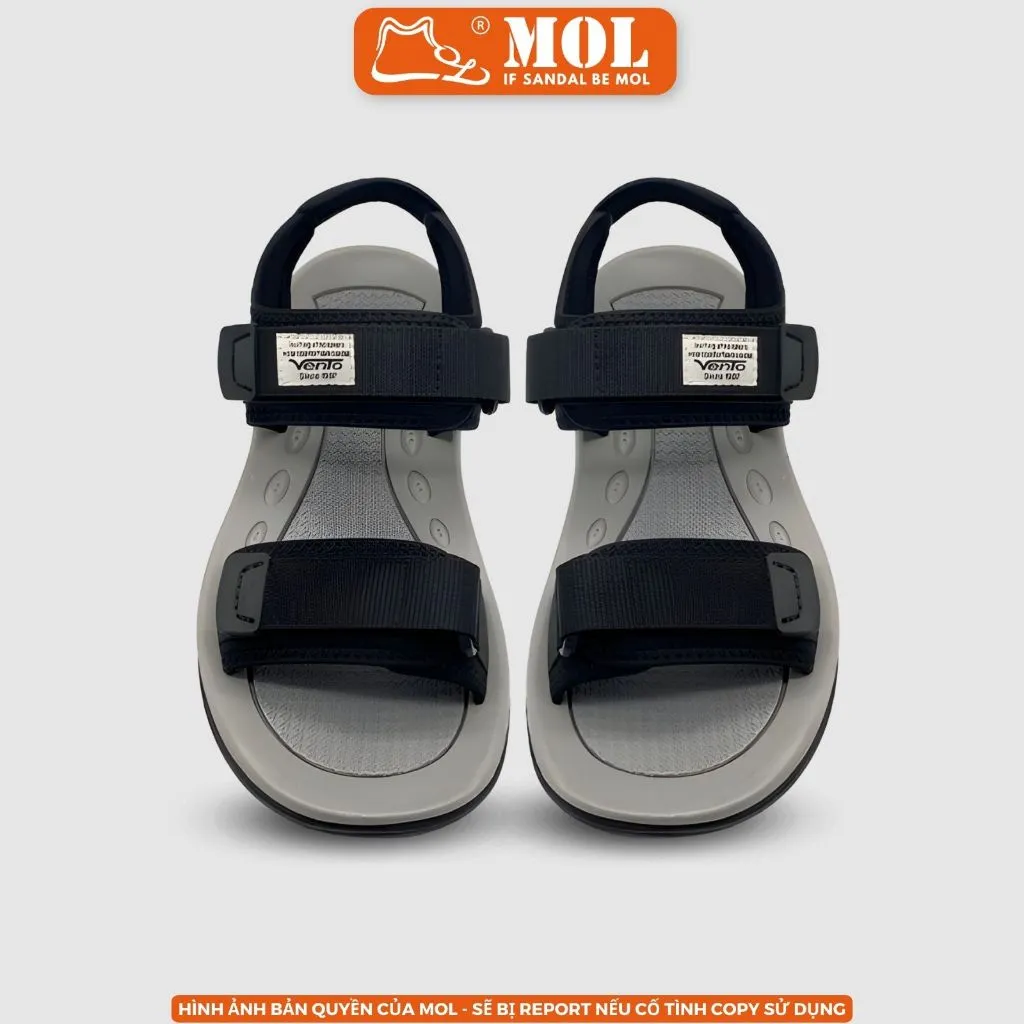 Ảnh Giày sandal nam Vento 2 quai ngang SD7939B màu đen có big size 44 45 | Vento  Leon SD7939 4