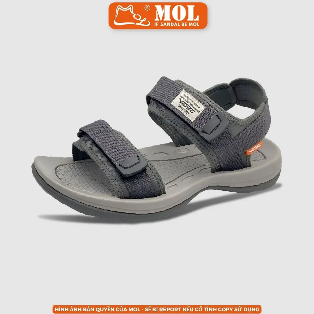 Ảnh Giày sandal nam Vento 2 quai ngang SD7939G màu xám có big size 44 45 | Vento  Leon SD7939 3