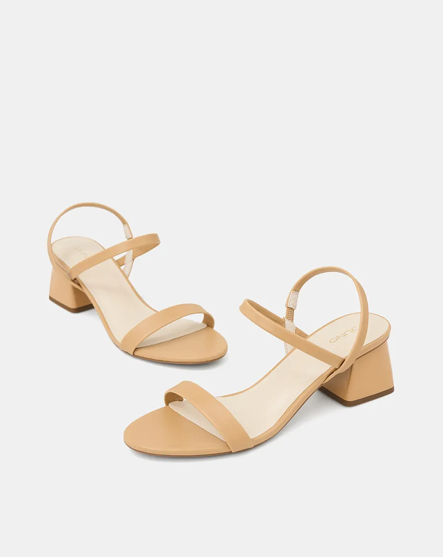 Ảnh Giày Sandal Nữ 5cm Thời Trang JUNO Gót Thấp Quai Ngang SD05112 2