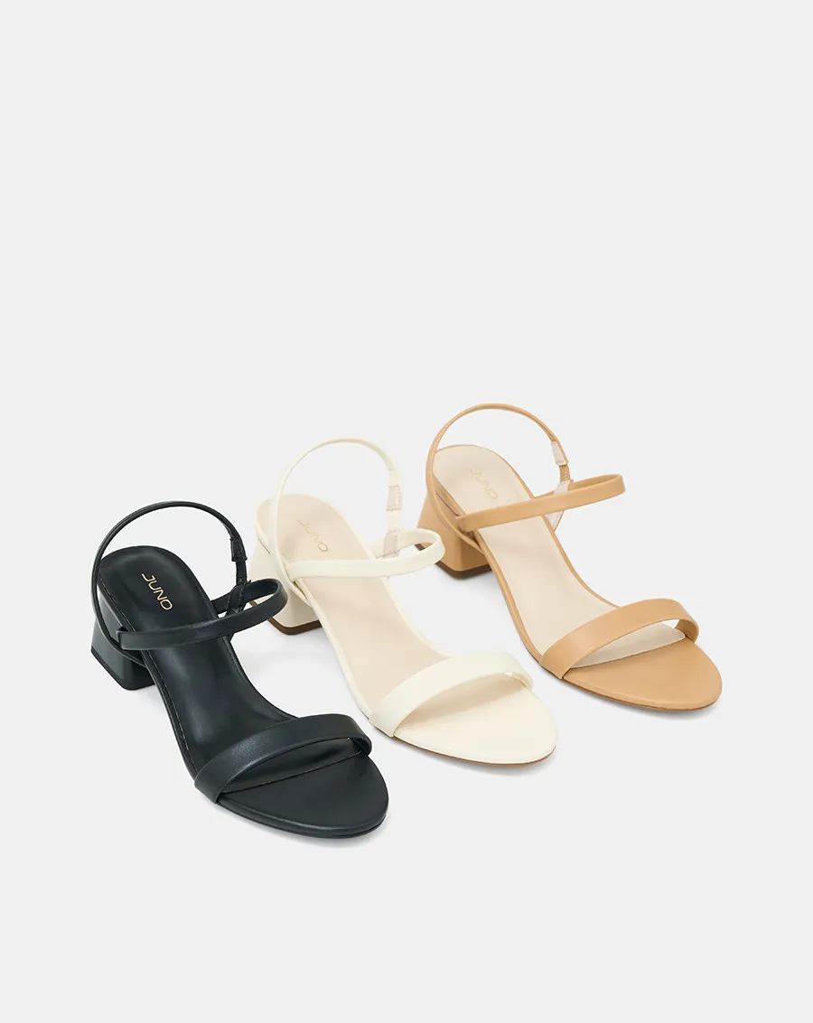 Ảnh Giày Sandal Nữ 5cm Thời Trang JUNO Gót Thấp Quai Ngang SD05112 4