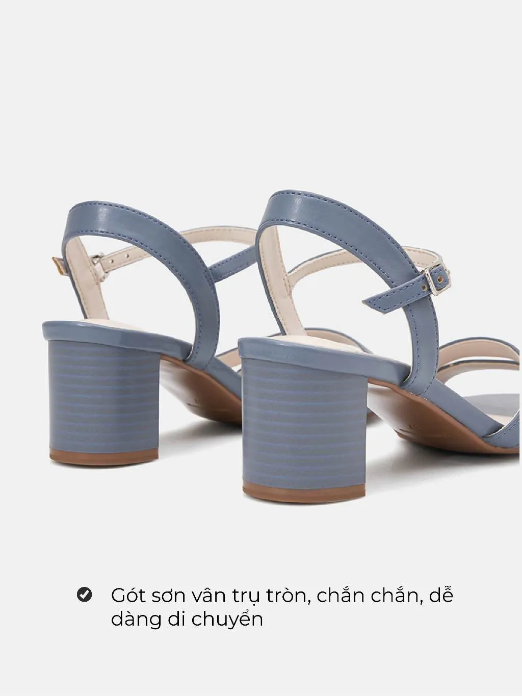Ảnh Giày Sandal Nữ 5cm Thời Trang JUNO Gót Vuông Quai Mặt Bất Đối Xứng SD05044 2