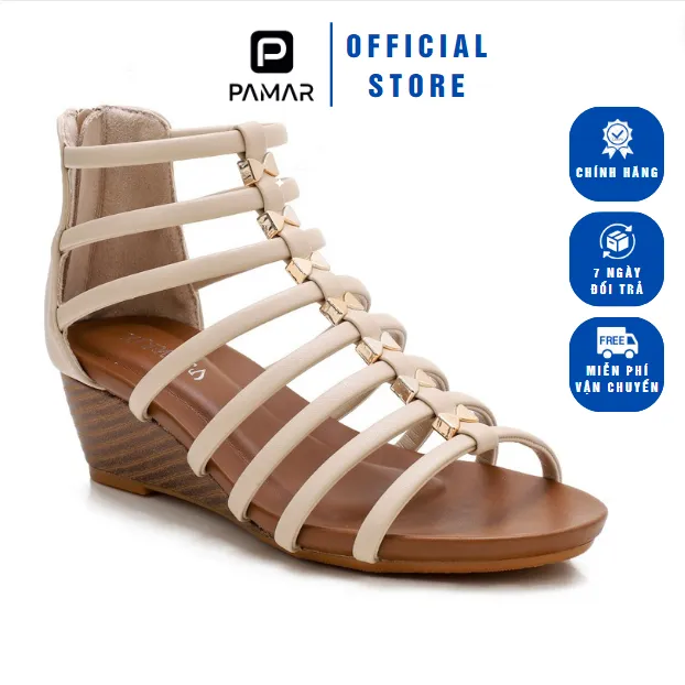 Ảnh Giày Sandal Nữ Cao Có Đính Nơ Nhỏ Nhắn Trẻ Trung Năng Động Đế Cao 5 Phân Phù Hợp Đi Học Đi Chơi Đi Làm (MS-039) 1