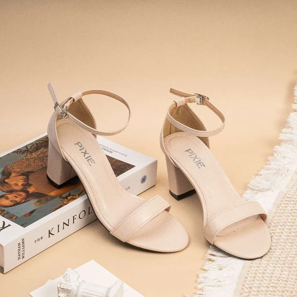 Ảnh Giày Sandal Nữ Cao Gót 7cm Đế Vuông Pixie X848 1