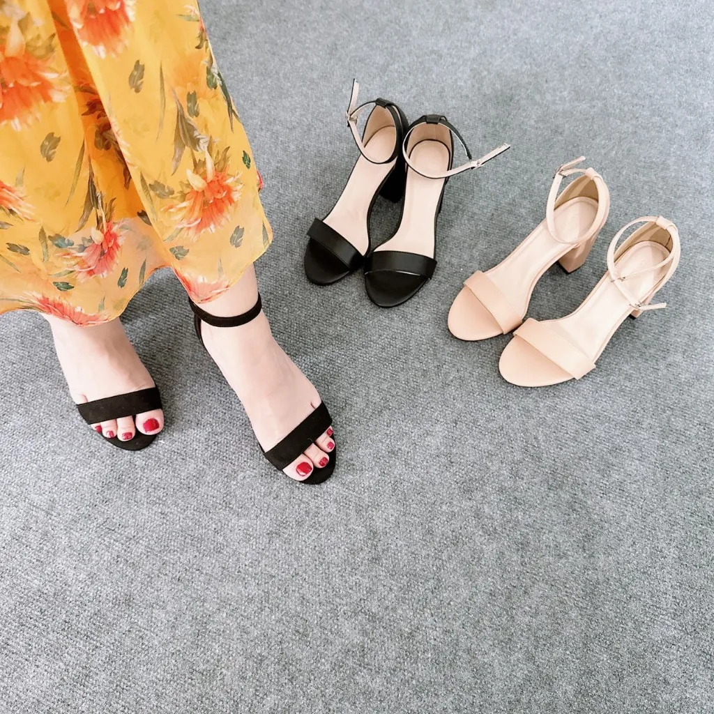 Ảnh Giày sandal nữ cao gót vuông 7 phân sang trọng, quý phái - Carnaval VS02 2