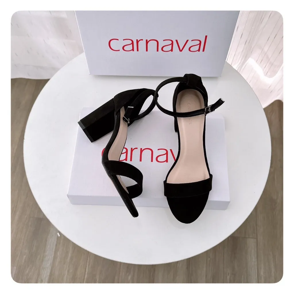 Ảnh Giày sandal nữ cao gót vuông 7 phân sang trọng, quý phái - Carnaval VS02 4