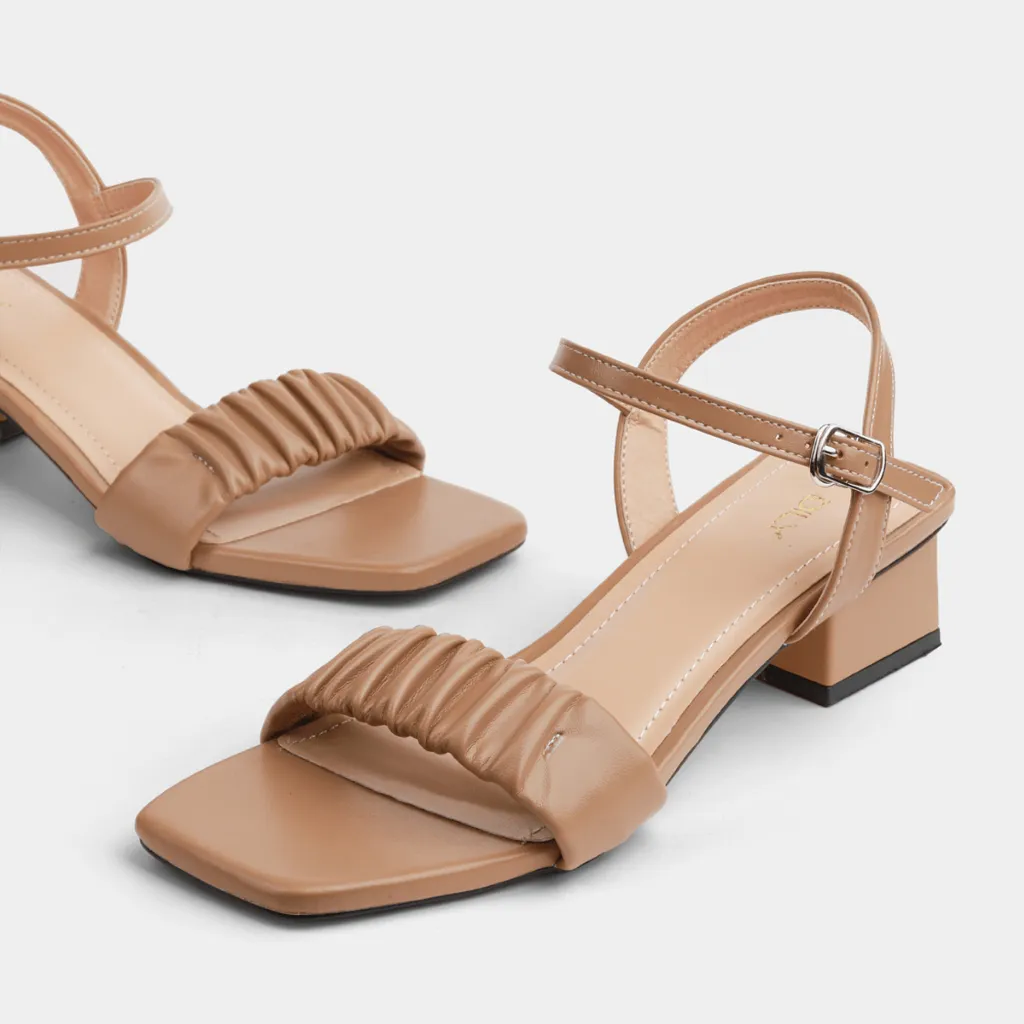 Ảnh Giày sandal nữ DILY gót vuông quai nhún cao 3cm_AA0261 2
