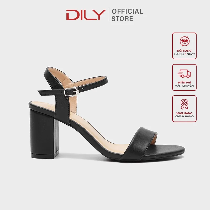 Ảnh Giày sandal nữ DILY gót vuông cơ bản 7cm_AA0296 1