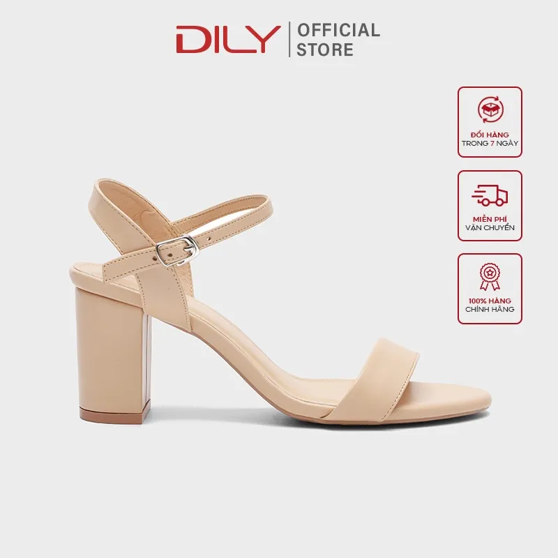 Ảnh Giày sandal nữ DILY gót vuông cơ bản 7cm_AA0296 2