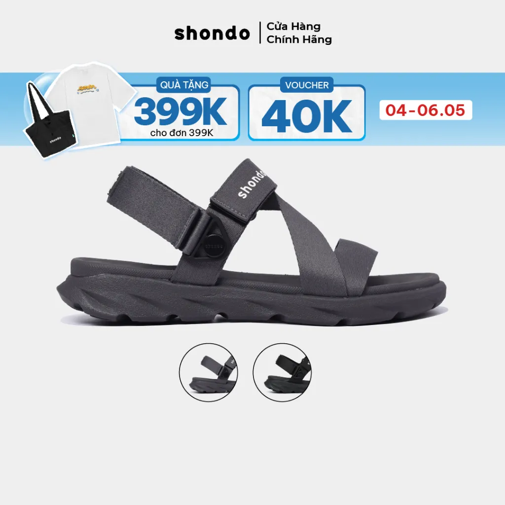 Ảnh Giày Sandal Nữ F6X Quai Hậu Xoay Shondo Nhiều Màu 1