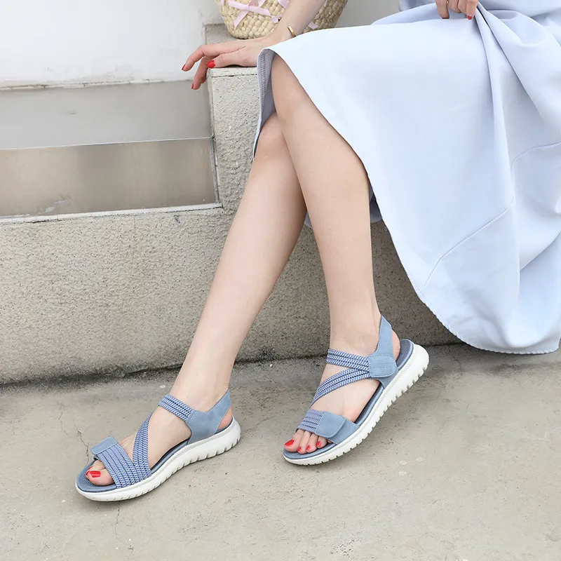 Ảnh Giày Sandal Nữ Thời Trang SiKetu Trẻ Trung Năng Động Siêu Êm Đáy Dày Khóa Dán Phù Hợp Đi Làm, Đi Học, Đi Chơi (MS-028) 3