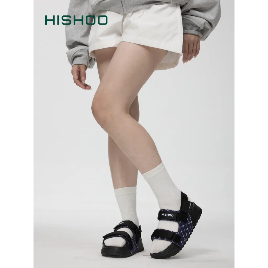 Ảnh Giày Sandal quai ngang XANH DƯƠNG Monogram cao cấp nam, nữ  HISHOO siêu nhẹ thời trang size 34-41 S131 3