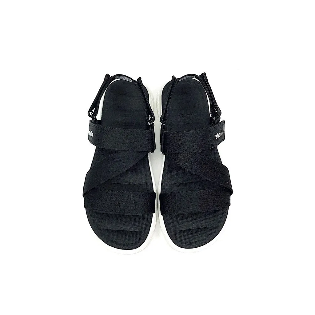 Ảnh Giày sandal SHONDO F6 sport quai đen đế trắng F6S003 3