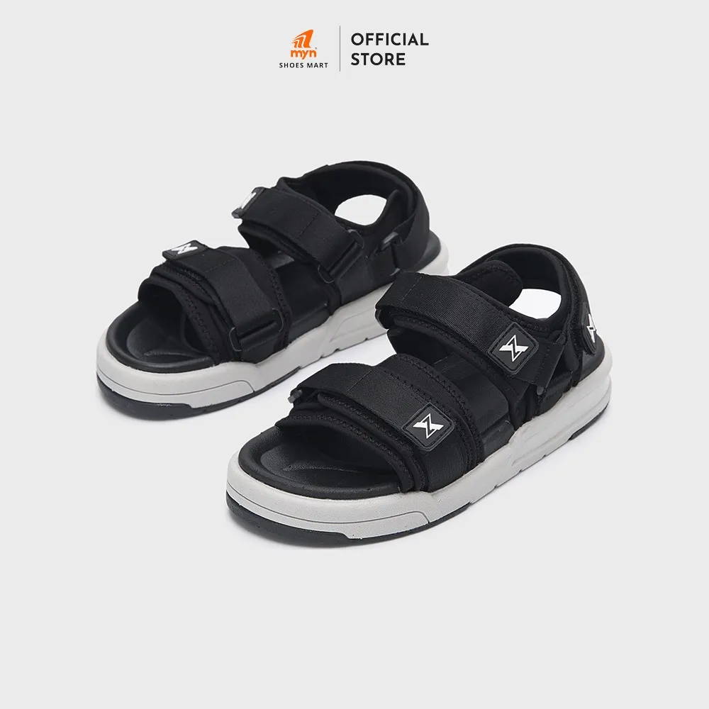 Ảnh Giày Sandal ZX Meta 2125 Black Grey 2 quai bản to có đệm lót, có thể điều chỉnh độ rộng, đế EVA 3.5cm 1
