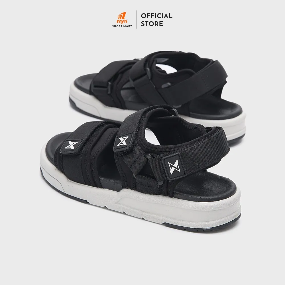 Ảnh Giày Sandal ZX Meta 2125 Black Grey 2 quai bản to có đệm lót, có thể điều chỉnh độ rộng, đế EVA 3.5cm 2