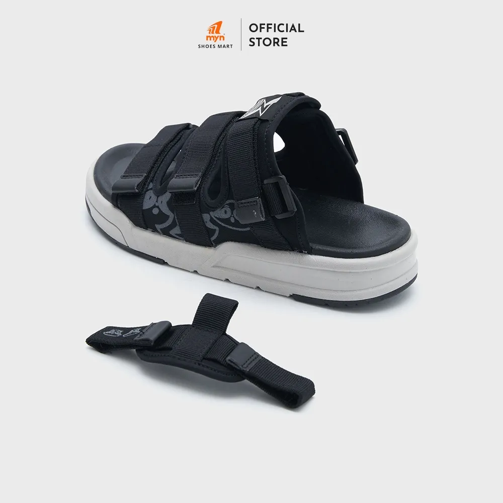Ảnh Giày Sandal ZX Unisex Meta 3121 in Mascot Raccoon Black đế EVA Phylon 3.5cm chống trơn trượt 3