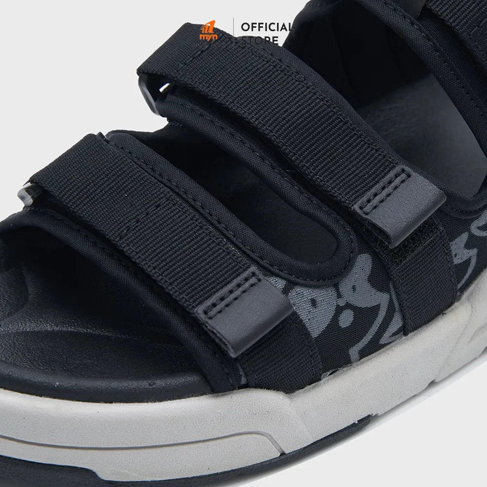 Ảnh Giày Sandal ZX Unisex Meta 3121 in Mascot Raccoon Black đế EVA Phylon 3.5cm chống trơn trượt 4