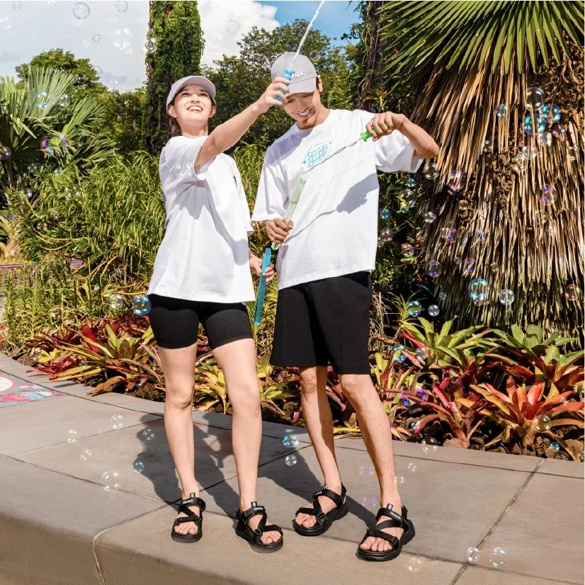 Ảnh Giày Sandals F8 Shondo Full Đen F8M1112 1
