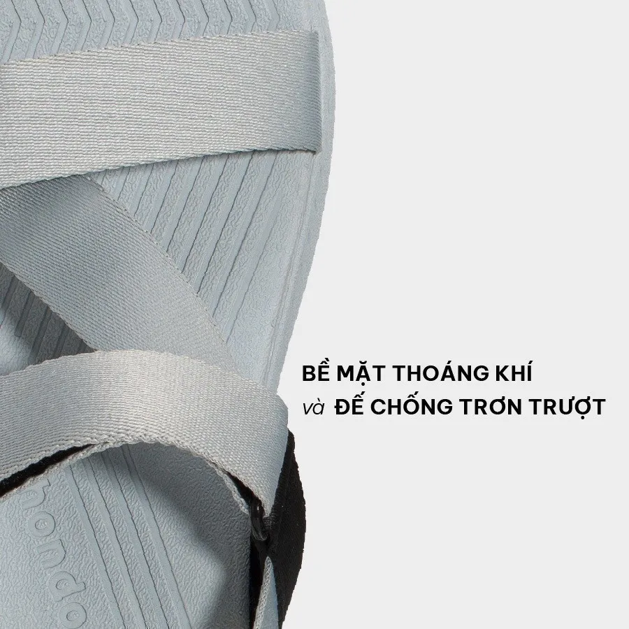 Ảnh Giày Sandals Nam Nữ Shondo F7 Racing Xám Phối Đen F7R1020 3