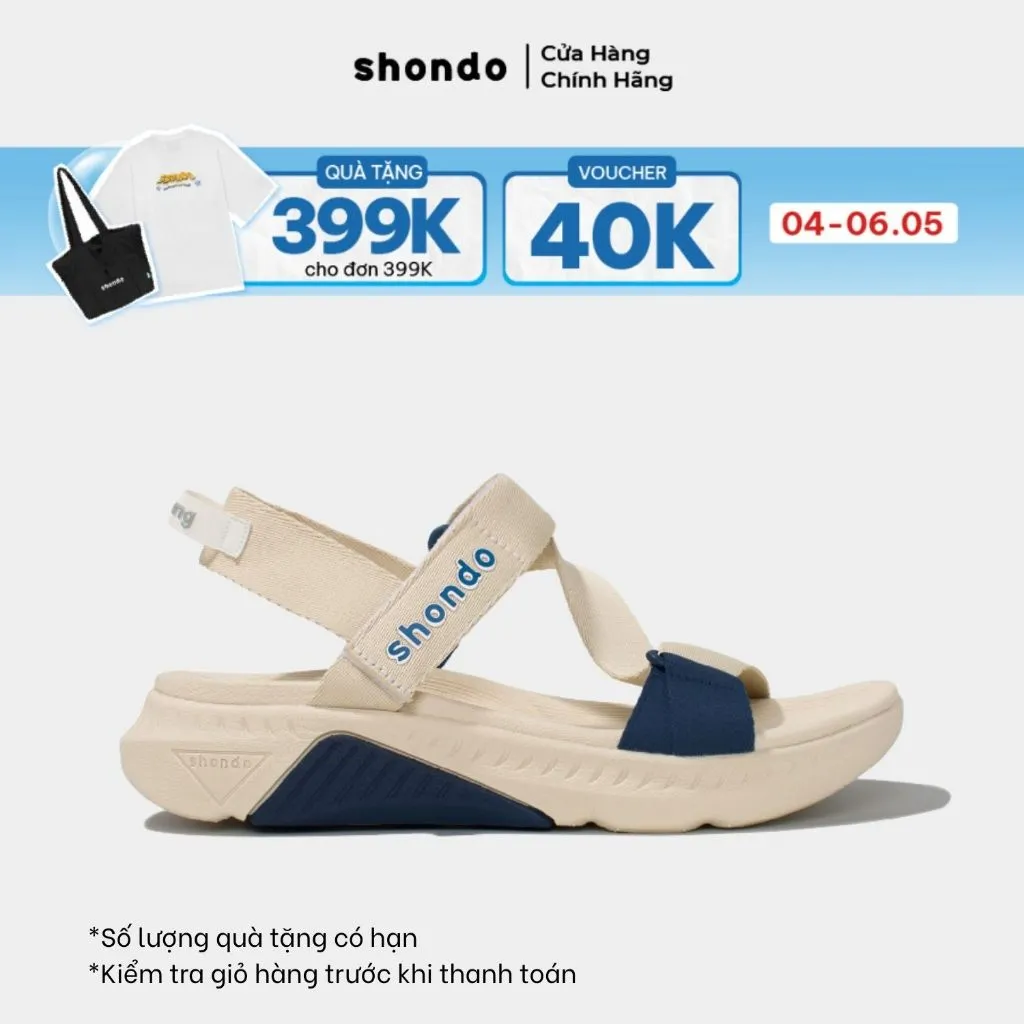 Ảnh Giày Sandals Nam Nữ Shondo F7 Racing Be Phối Xanh Dương F7R2530 1