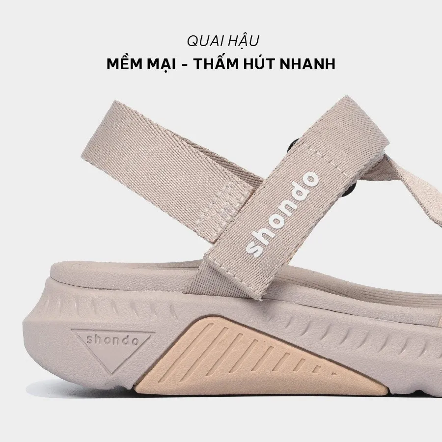 Ảnh Giày Sandals Nam Nữ Shondo F7 Racing Màu Nâu Hồng Cá Tính F7R9570 1