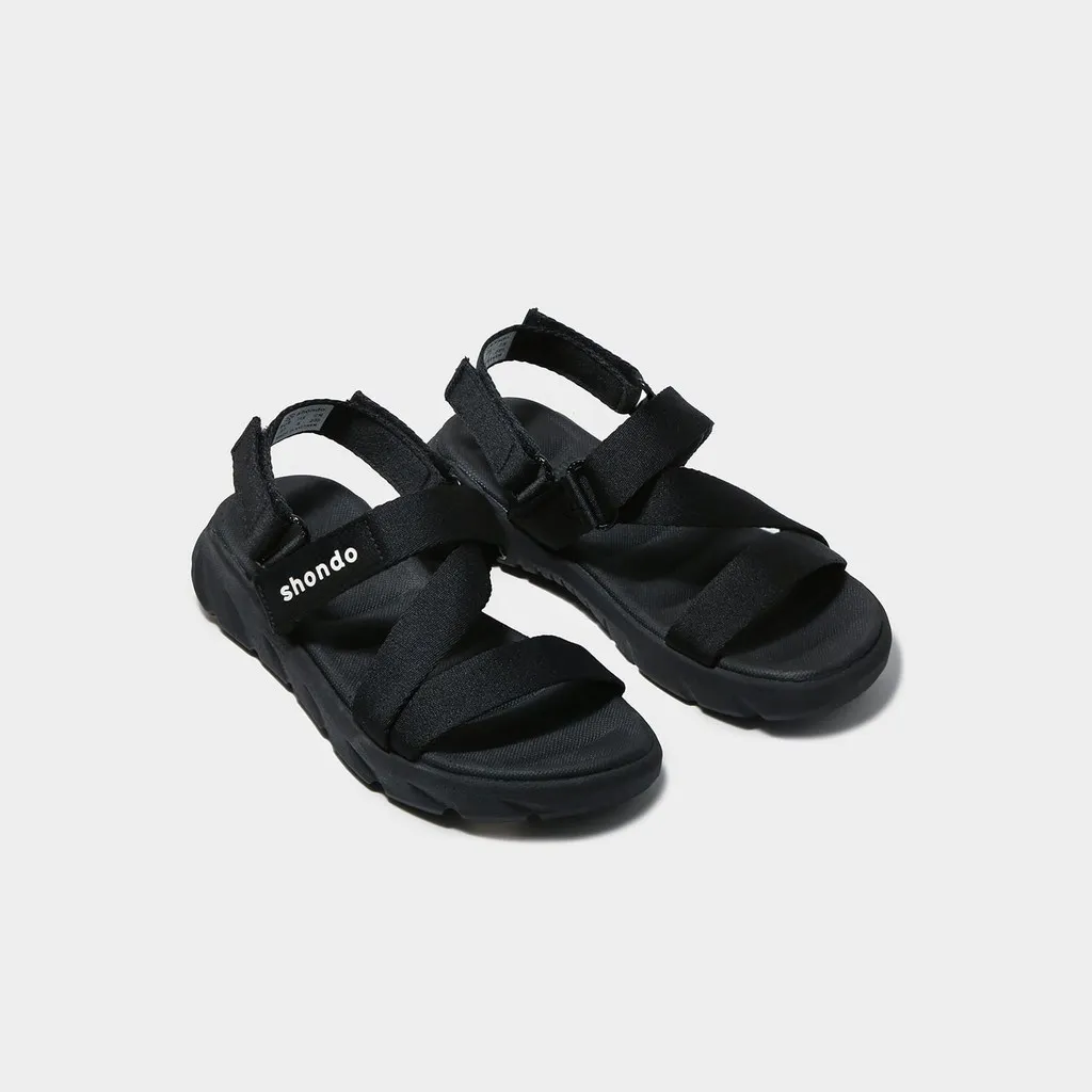 Ảnh Giày Sandals SHONDO F6 Sport đen full - F6S301 4