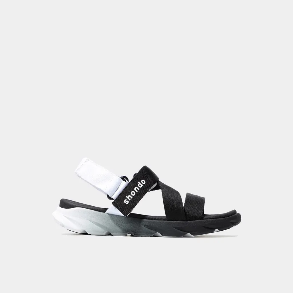 Ảnh Giày Sandals Shondo F6 Sport ombre đế 2 màu đen trắng F6S0110 2