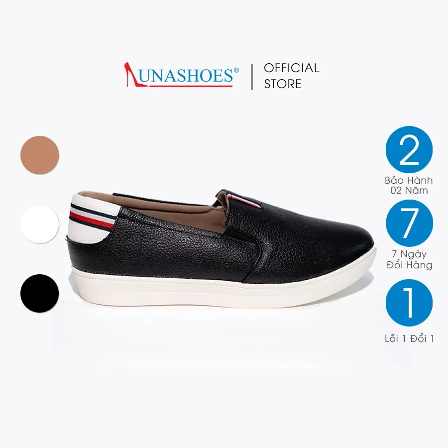 Giày Slip On Nữ LUNASHOES 41402 Da Bò Thật Êm Chân | Mua Ngay!