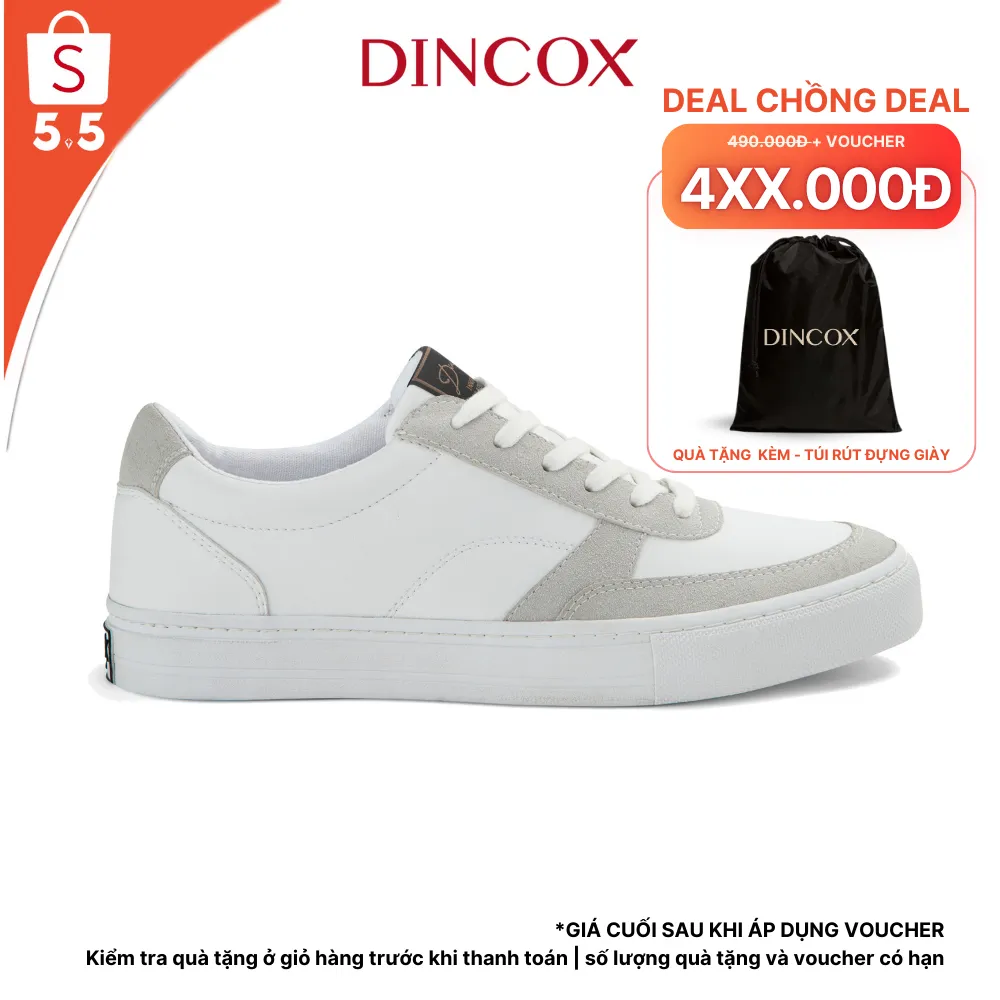 Đánh Giá Giày Sneaker Da Nam Nữ E13 Off/White Dincox: Thời Thượng, Bền Bỉ & Êm Ái