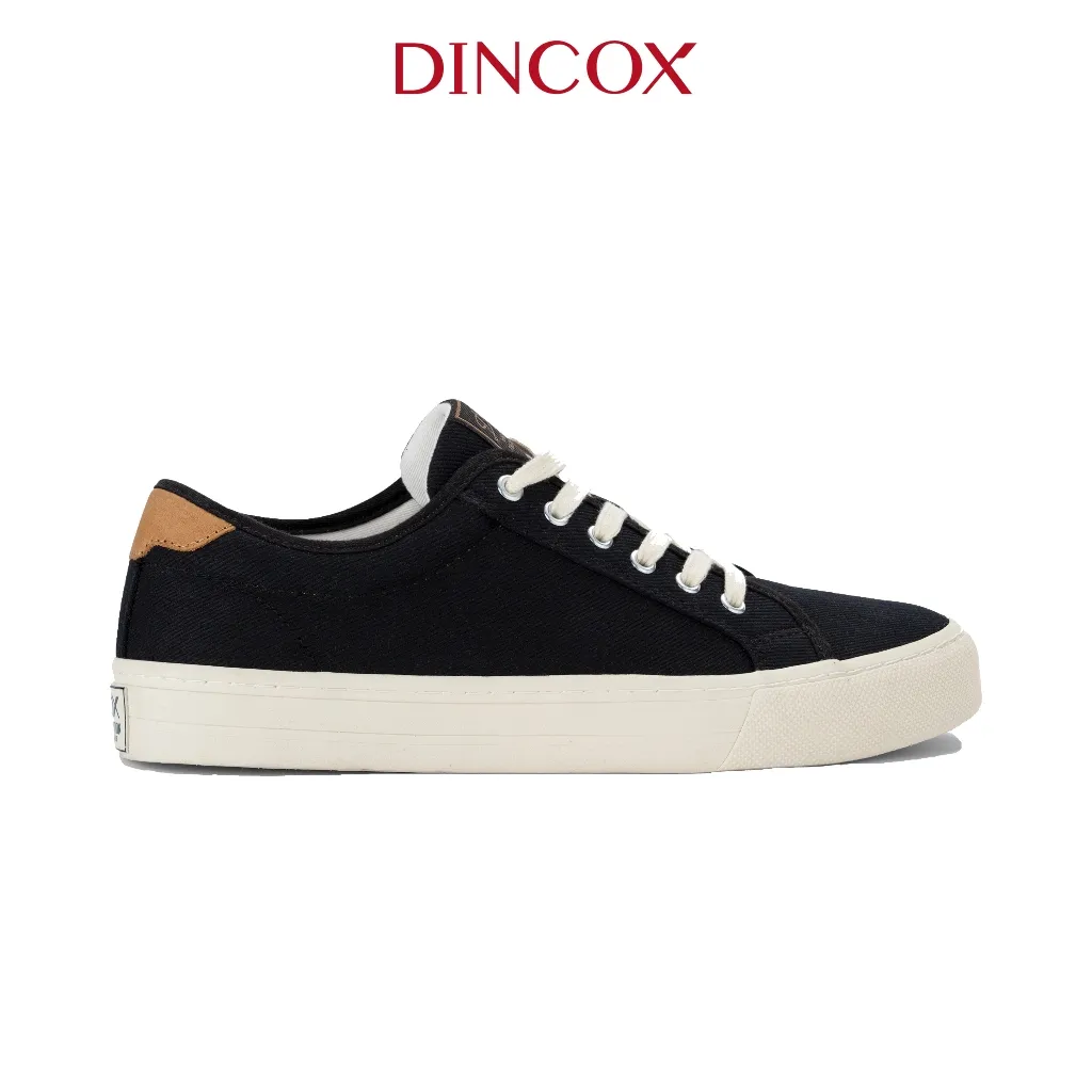 Ảnh Giày Sneaker Nam Nữ Vải Canvas DINCOX E12 Black Đơn Giản Thanh Lịch - Unisex Sneaker 2