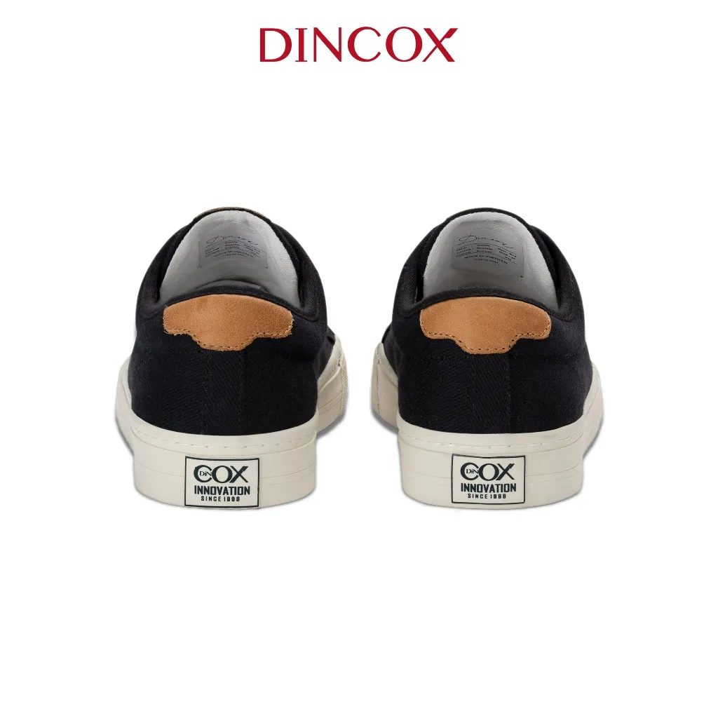 Ảnh Giày Sneaker Nam Nữ Vải Canvas DINCOX E12 Black Đơn Giản Thanh Lịch - Unisex Sneaker 4