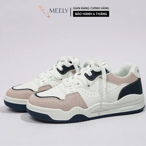 Ảnh Giày Sneaker Nữ Đế Bằng MEELY Phối Màu Trẻ Trung, Cá Tính, Năng Động - N94 1