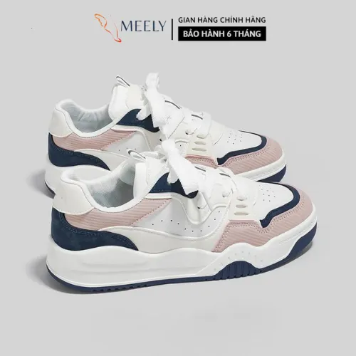 Ảnh Giày Sneaker Nữ Đế Bằng MEELY Phối Màu Trẻ Trung, Cá Tính, Năng Động - N94 2