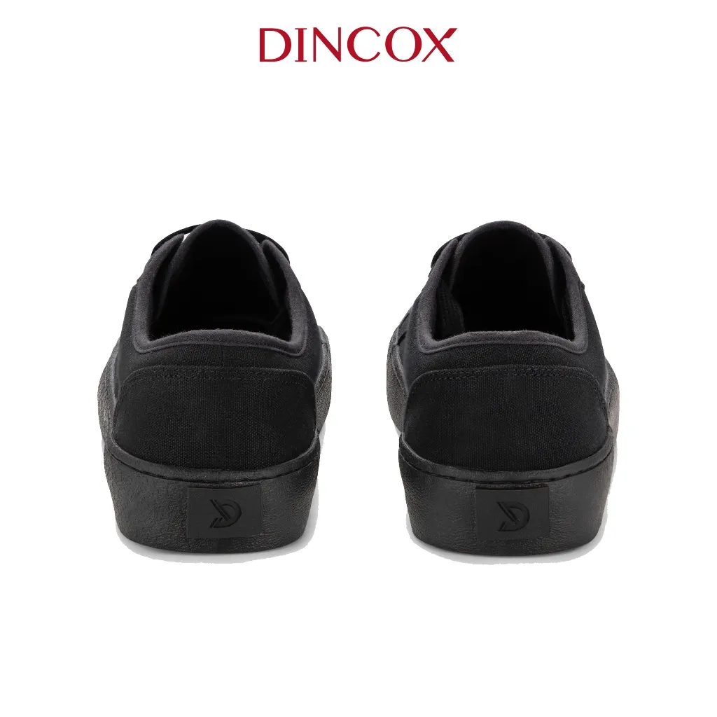 Ảnh Giày Sneaker Vải Canvas Nam Nữ E18 Black DIncox 4