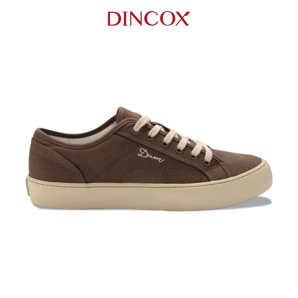 Ảnh Giày Sneaker Vải Canvas Nam Nữ E18 Chocolate Dincox 2
